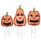 26" Orange LED Jack-O-Lantern Halloween Garden Stakes